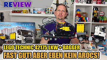 Fast gut: LKW und Pneumatic-Bagger : LEGO® TECHNIC 42175 Volvo FMX LKW mit EC230 Electric Raupenbagger