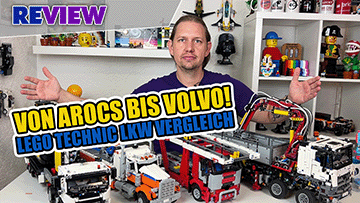 Vergleich: LEGO® TECHNIC LKWs! 42175 Volvo LKW vs. Arocs & Co. TECHNIC Trucks!