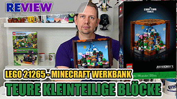 Micro Build für zu viel Geld: LEGO® Minecraft: Die Werkbank / Crafting Table 21265 Review