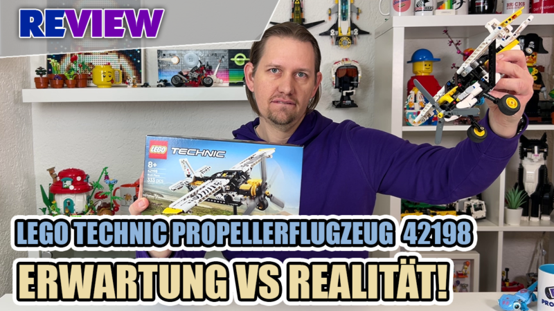 Unkreativ ohne B-Modell oder was? LEGO TECHNIC Propellerflugzeug 42198 Review